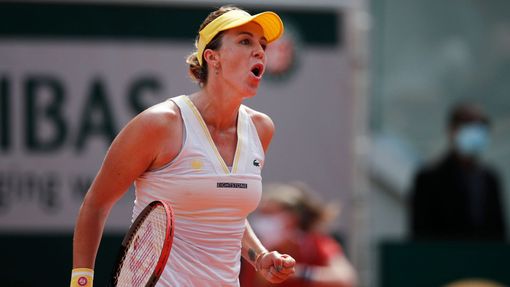 Anastasija Pavljučenkovová ve finále French Open.