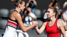 Simona Halepová a Karolína Plíšková na Australian Open 2018