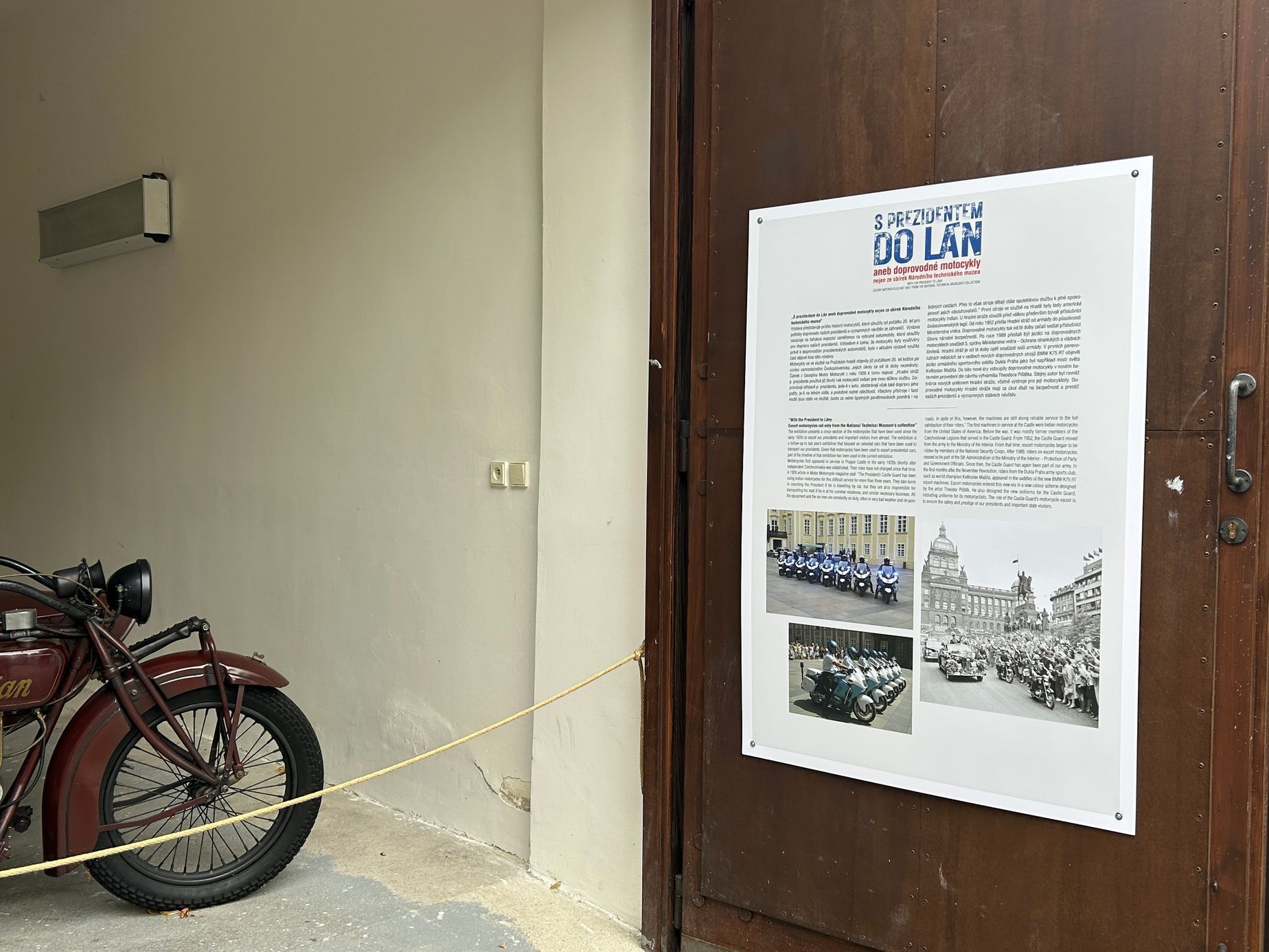 Výstava NTM motorky u Hradní stráže, zámek Lány srpen 2025