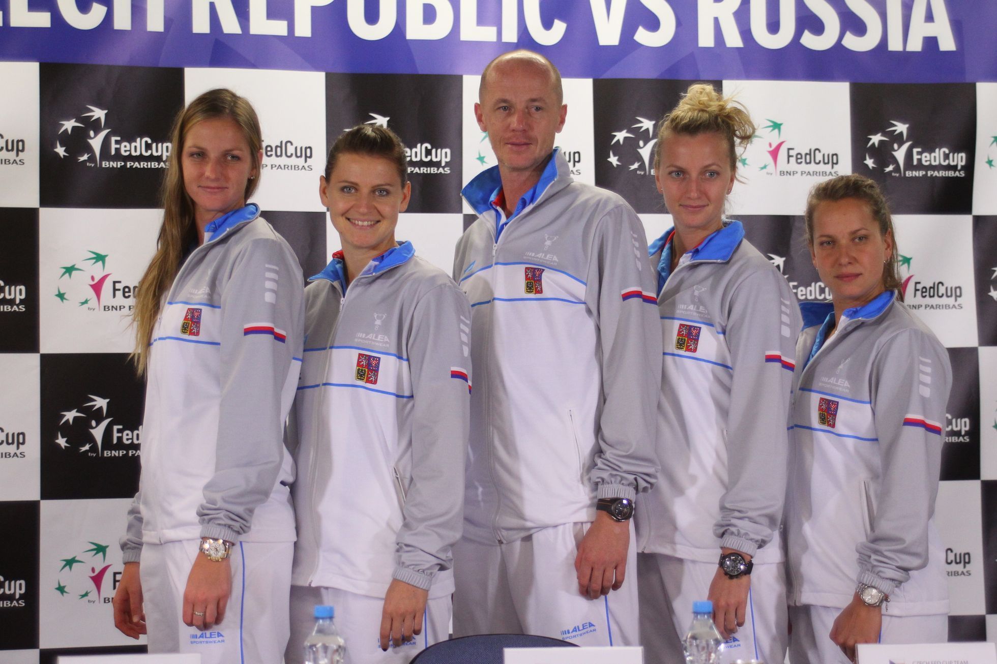 Český tým před finále Fed Cupu 2015