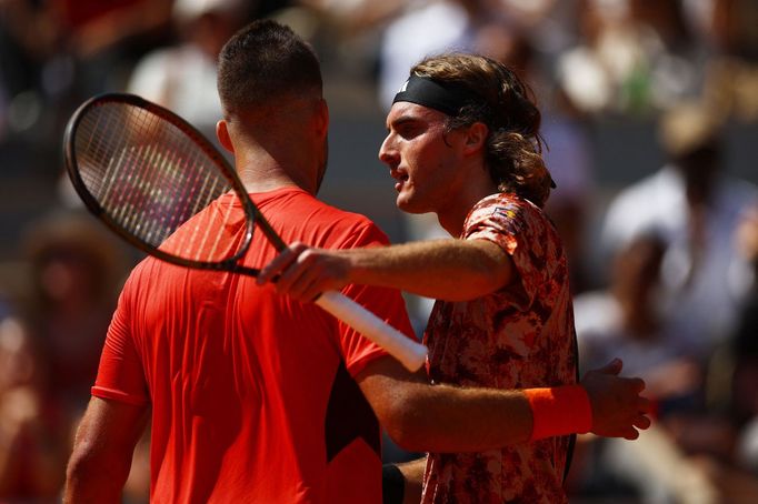 Jiří Veselý a Stefanos Tsitsipas