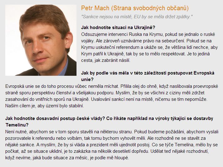 Ukrajina - odpovědi politiků - slide do galerie