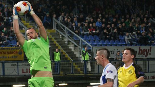 El, Liberec - FC Sevilla: Přemysl Kovář v akci