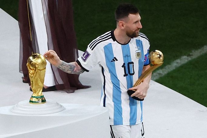 Finále MS ve fotbale 2022, Argentina - Francie: Lionel Messi.