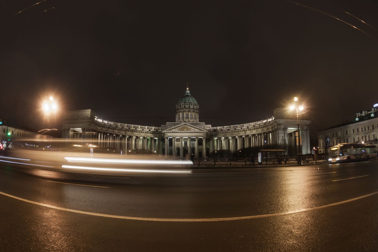 Petrohrad, doprava, ilustrace
