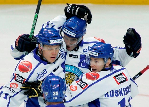 Janne Niskala Kimmo Koskenkorva Jori Lehtera hokej finsko česko