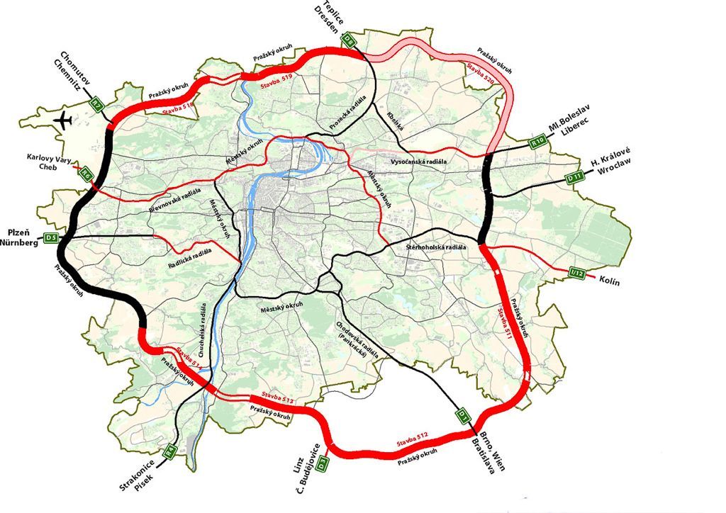 Praha - vizualizace