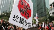 Protesty proti zasedání Světové obchodní organizace (WTO) v Hongkongu 14. prosince 2005