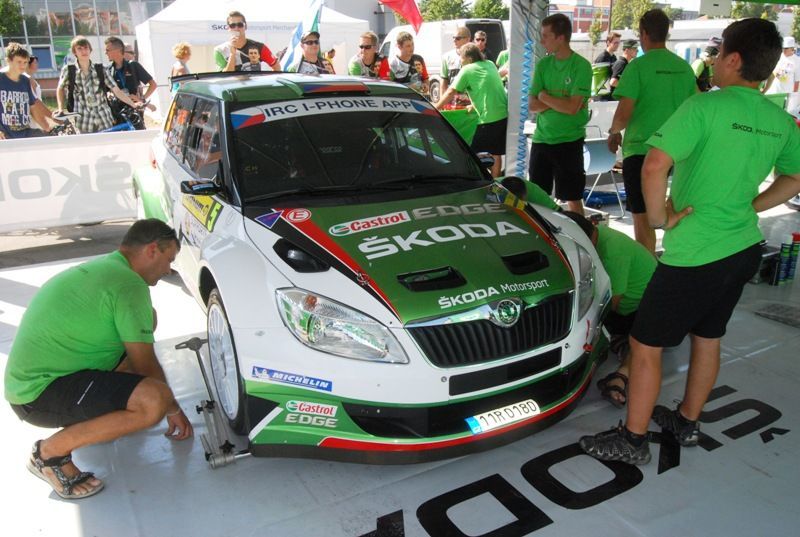 Barum rallye - servisní zóna