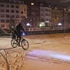 České Budějovice-první letošní sníh