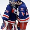 Boyle a Lundqvist po zápase NY Rangers - New Jersey Devils