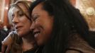 Mercedes Santos (R) hugs her partner Theresa Volpe as they celebrate a vote by the Senate Executive committee hearing on same-sex marriages at the Illinois State Legislature in Springfield, Illinois, January 3, 2013. The Committee voted 8-5 to send the bill to a full vote in the Senate. Picture taken January 3, 2013. REUTERS/Jim Young (UNITED STATES - Tags: SOCIETY) Published: Bře. 25, 2013, 6:08 odp.