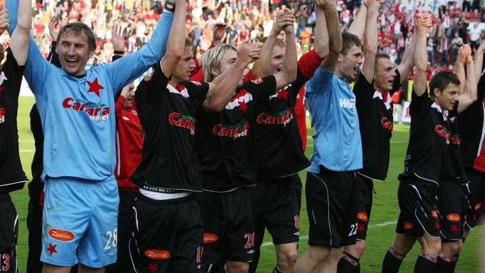 Slavia se radovala z titulu na Žižkově