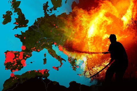 Spálená Evropa. Satelitní snímky i data vědců varují před tím, co nás v budoucnu čeká