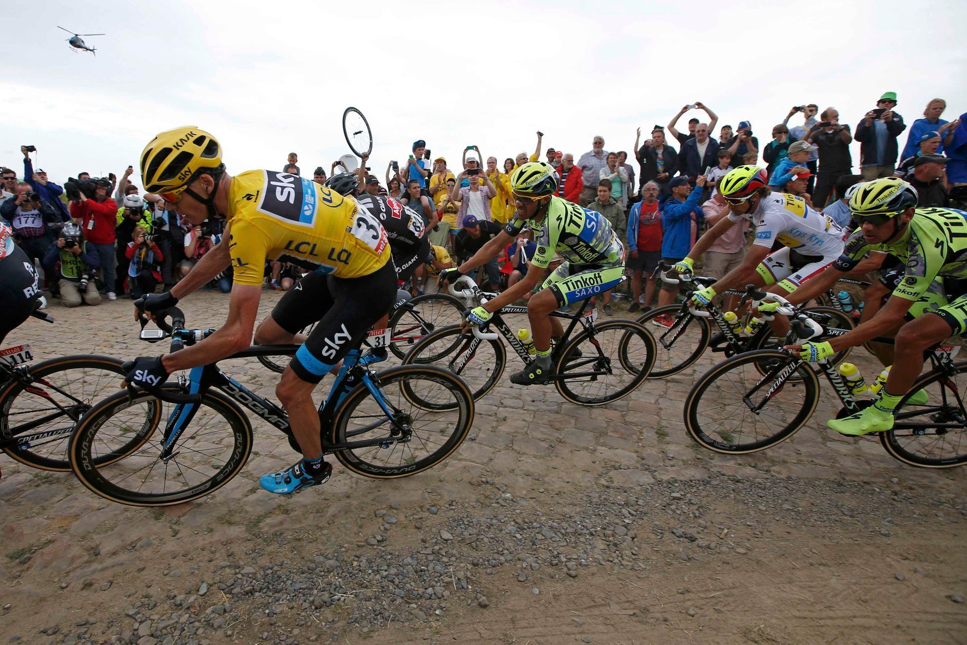 Tour de France 2015 - čtvrtá etapa (Alberto Contador a Chris Froome)