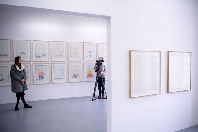 Snímek z výstavy děl Jindřicha Zeithammla.