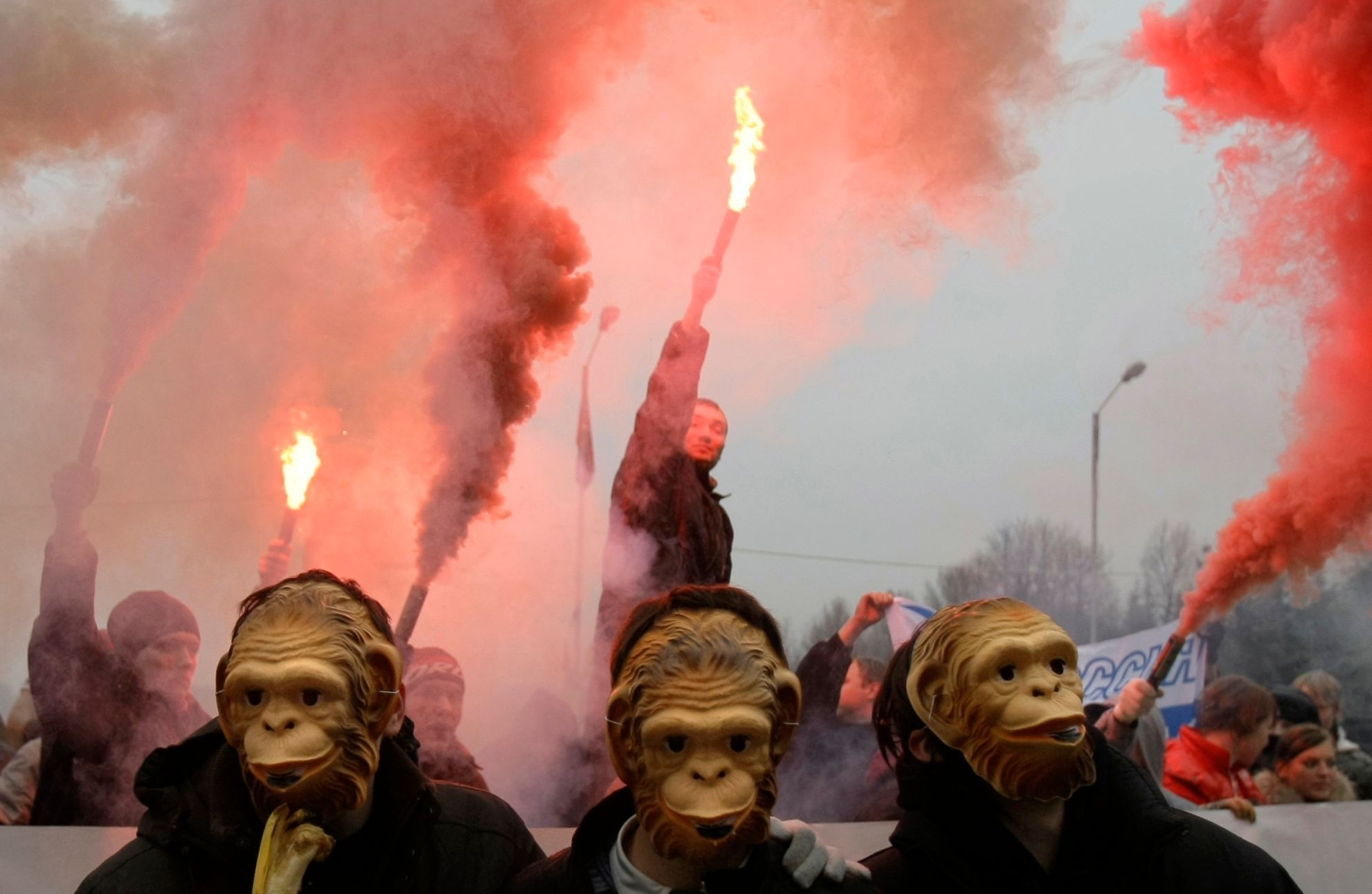 Protesty proti Solidaritě v Rusku