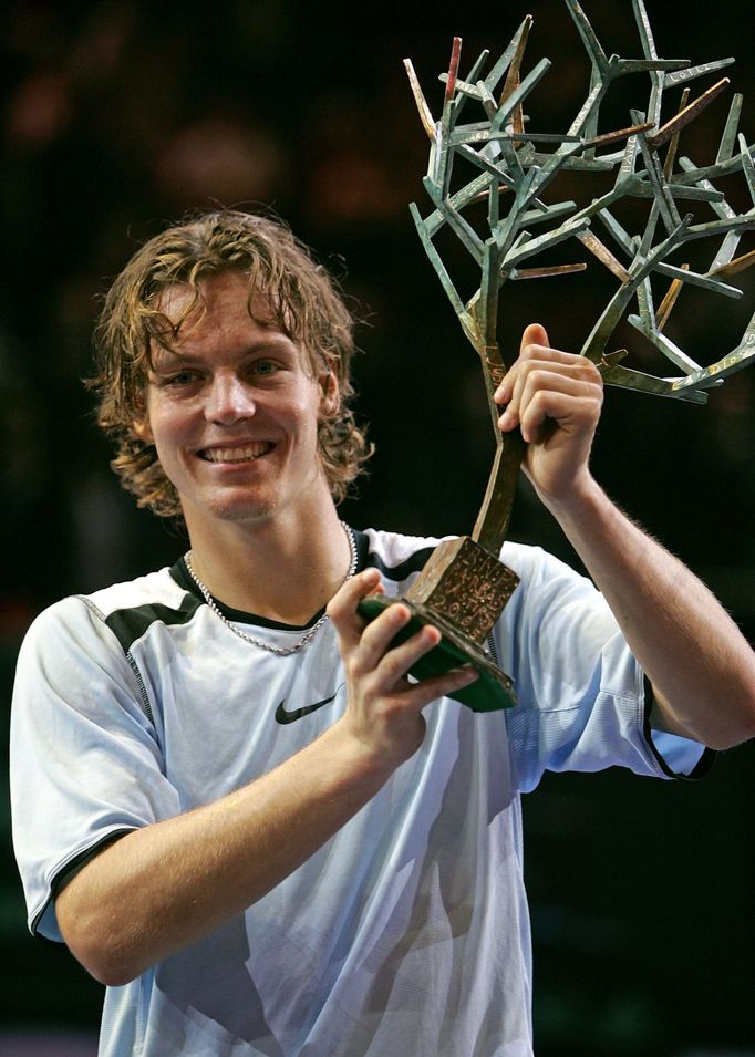 Tomáš Berdych vyhrál turnaj v Paříži v roce 2005