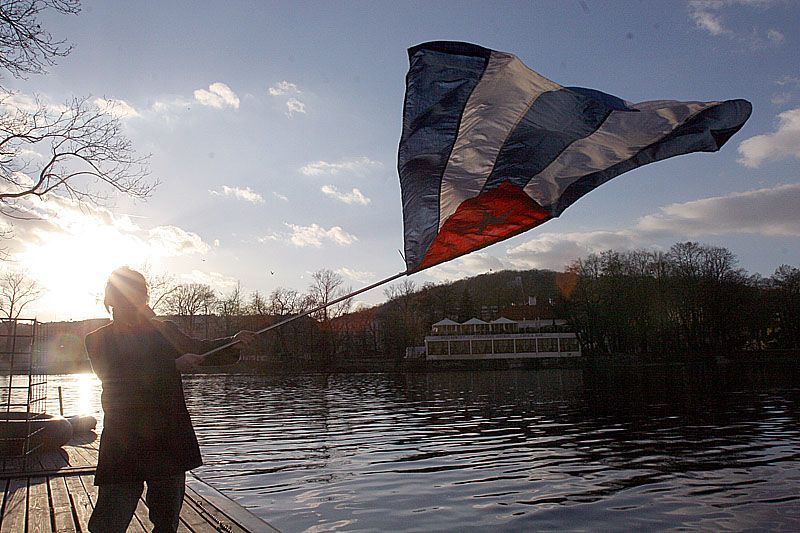 Kuba s Fidelem na Vltavě