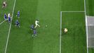 Alvaro Morata dává gól v semifinále Itálie - Španělsko na ME 2020