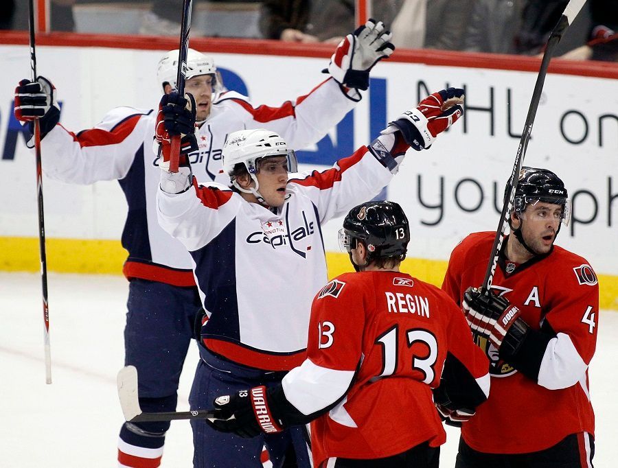 Alex Ovečkin a Eric Fehr