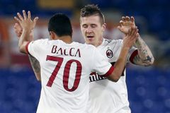 Kucka zachránil remízu AC Milán, Fiorentina přišla o druhé místo