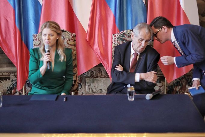 Zuzana Čaputová a Miloš Zeman