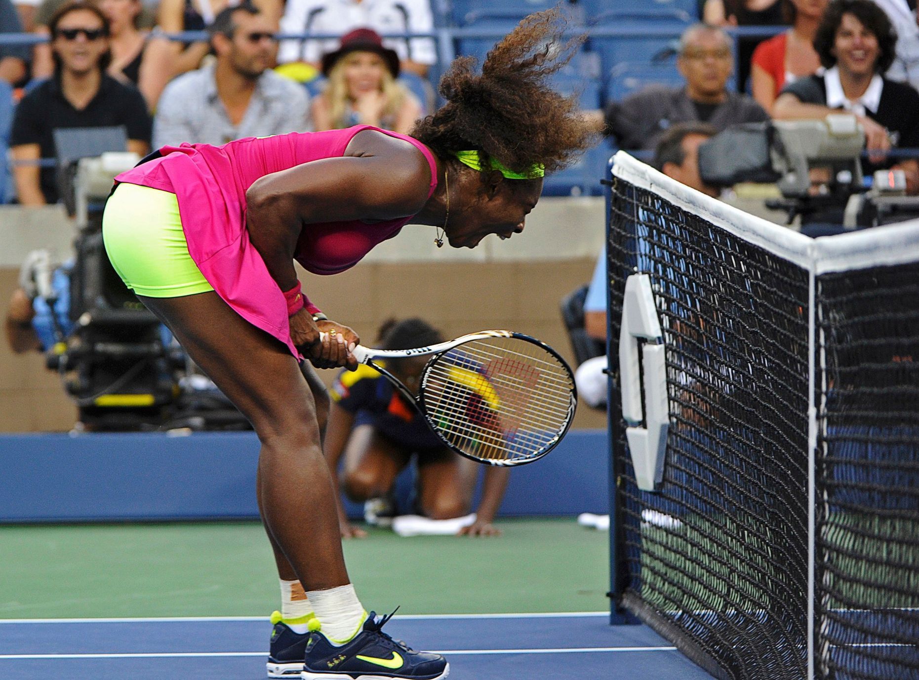 Serena Williamsová v semifinále US Open proti Saře Erraniové