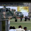 Hráči a funkcionáři kriketového týmu Srí Lanky po pokusu o atentát v pákistánském Lahore, 3. března 2009. 6jich bylo zraněno, zemřelo 6 policistů a 2 náhodní kolemjdoucí.