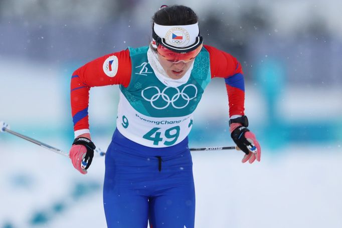 Kateřina Beroušková ve sprintu na ZOH 2018