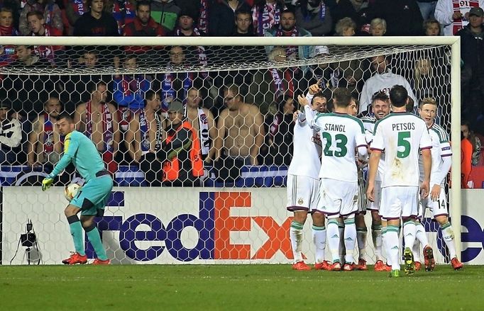 EL, Plzeň-Rapid Vídeň: radost Rapidu