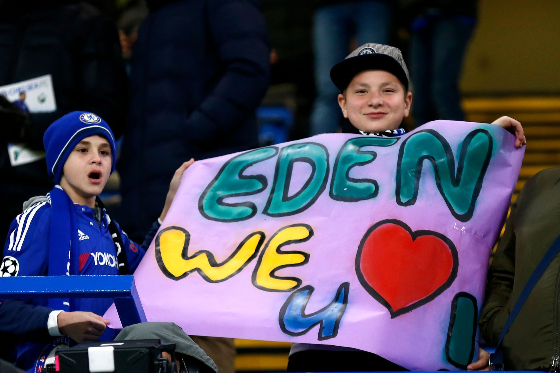 LM, Chelsea-Porto: Eden Hazard, fanoušci