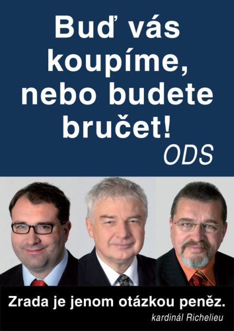 Zrádci - plakát ČSSD