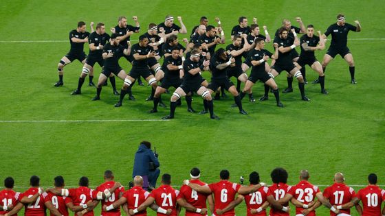 Prohlédněte si 50 fotografií ze světového šampionátu v ragby, který v sobotu skončil triumfem favorizovaných All Blacks.