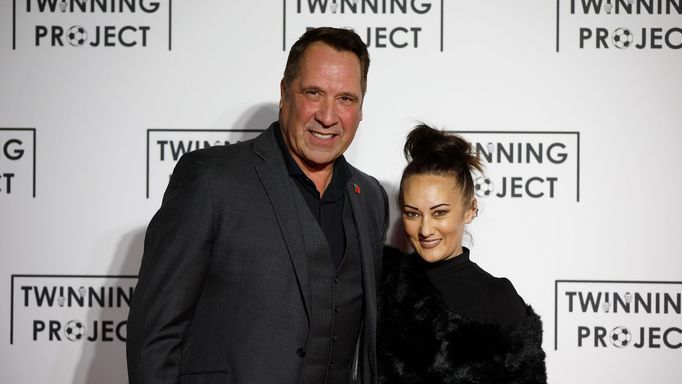 David Seaman se třetí manželkou Frankie Poultneyovou