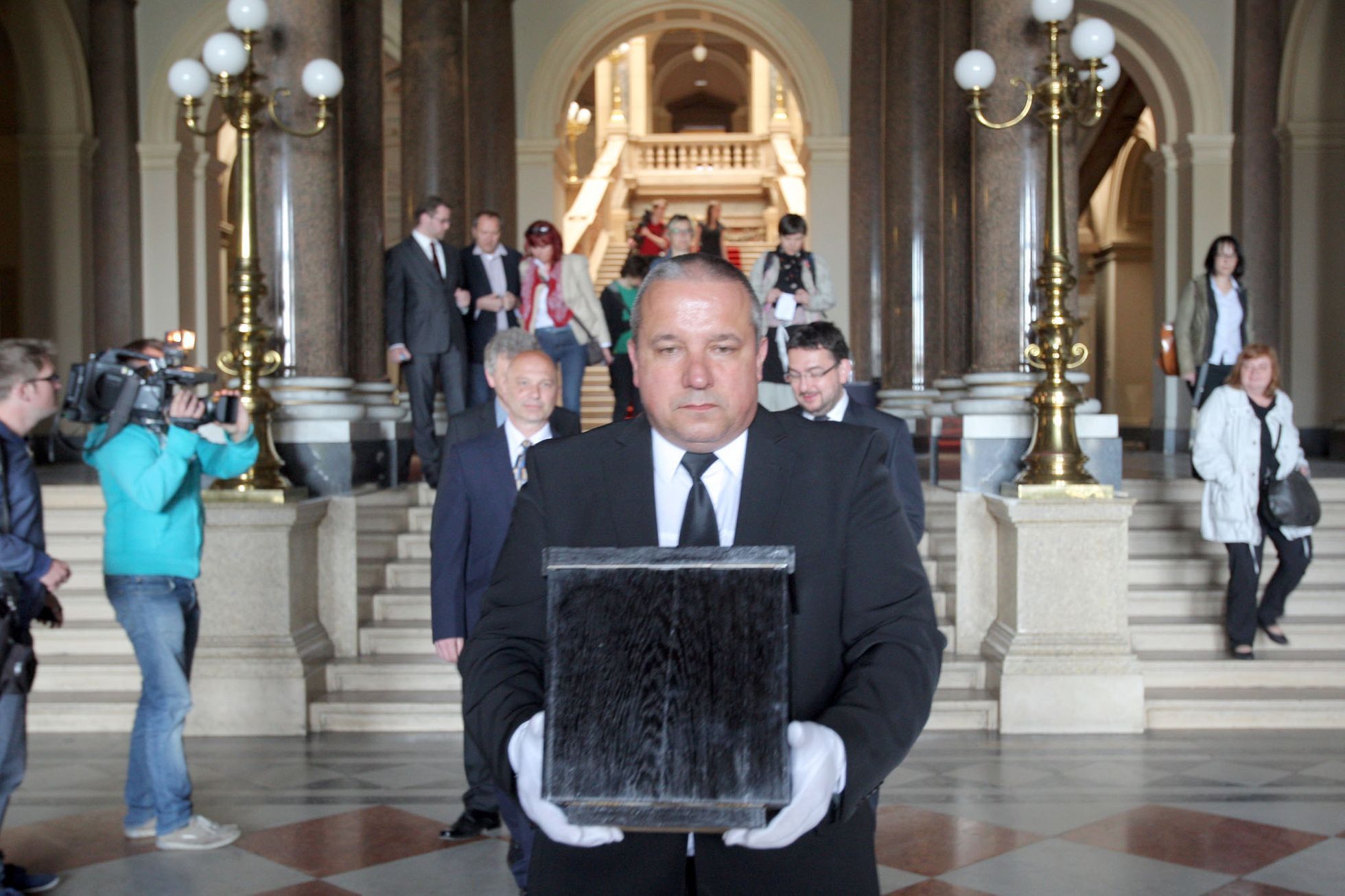 Převoz mozku Františka Palackého