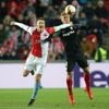 Milan Škoda a Simon Kajer v odvetě osmifinále Evropské ligy Slavia Praha - FC Sevilla