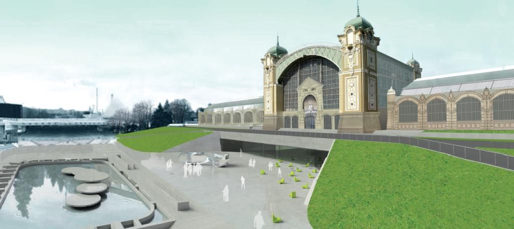 Soutěžní návrhy na rekonstrukci Průmyslového paláce v Praze