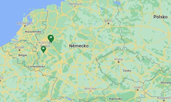 Místa, zmíněná v článku: severněji je město Hagen a jeho části Nahmertal a Hohenlimburg, jihozápadně leží Euskirchen.