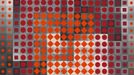 Victor Vasarely: Harmas, 1966, tapisérie z manufaktury Tabard v Aubussonu, 260x244 cm.