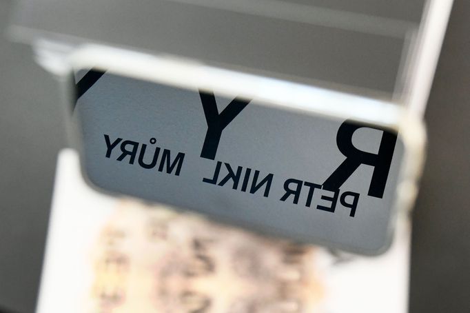 Snímek z výstavy děl Petra Nikla v Galerii Františka Drtikola.