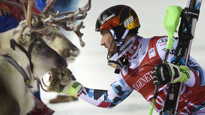 Marcel Hirscher, vítěz slalomu v Levi 2016