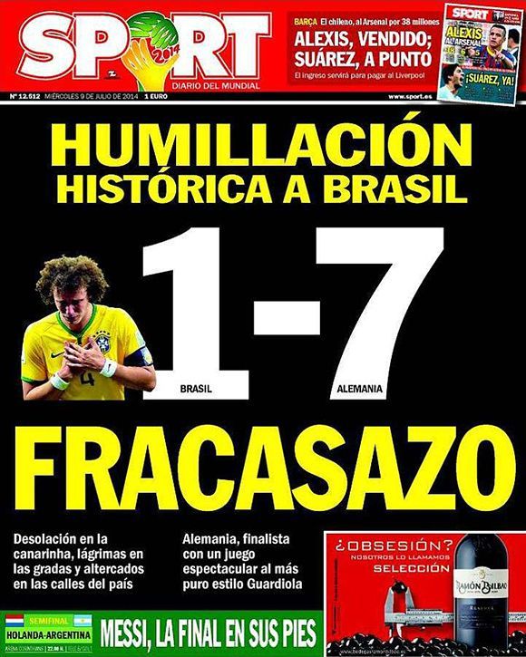 Fotbal - Titulní strany novin - Španělsko: Sport