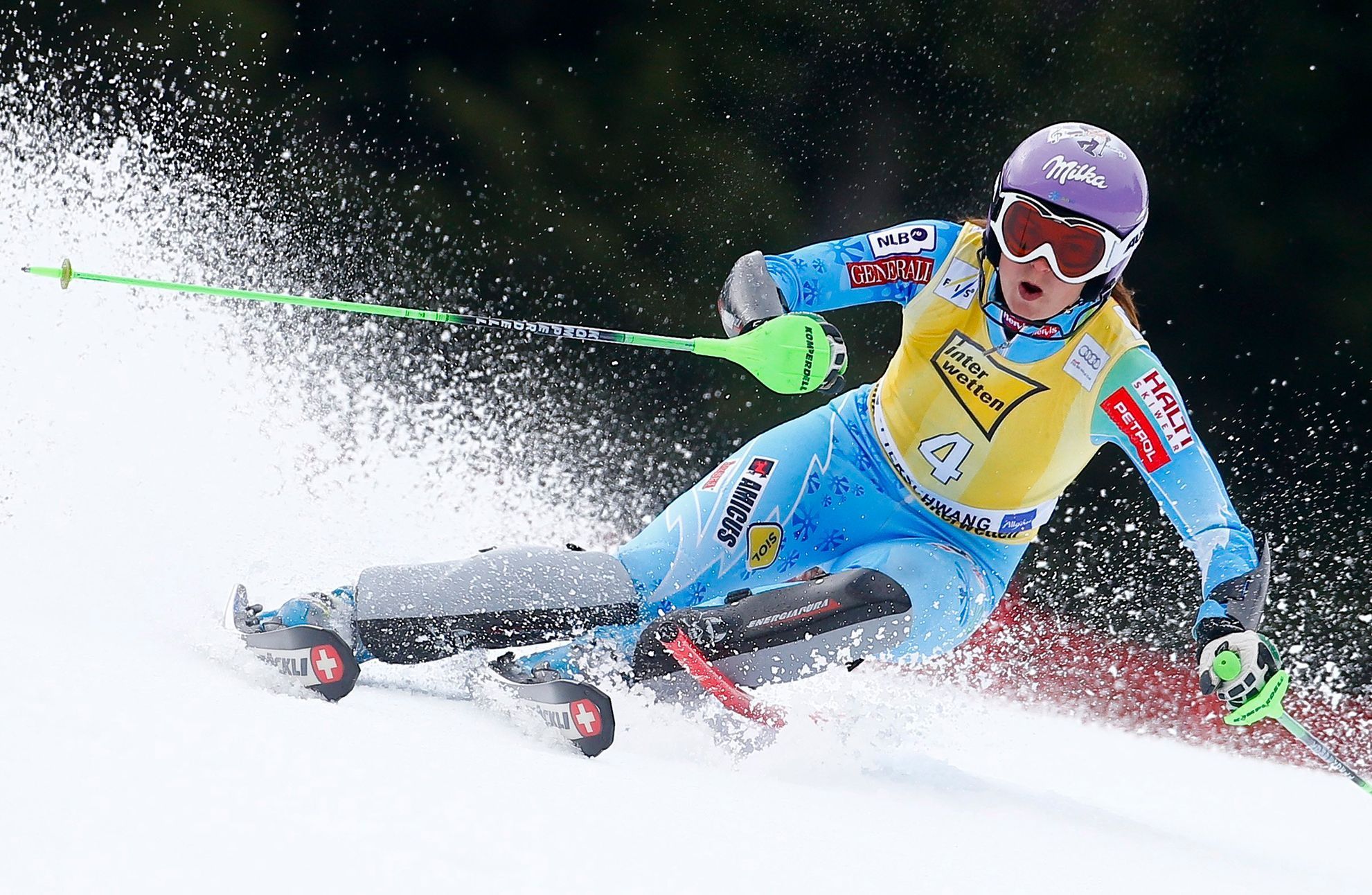 Tina Mazeová vyhrála slalom v Ofterschwangu 2013