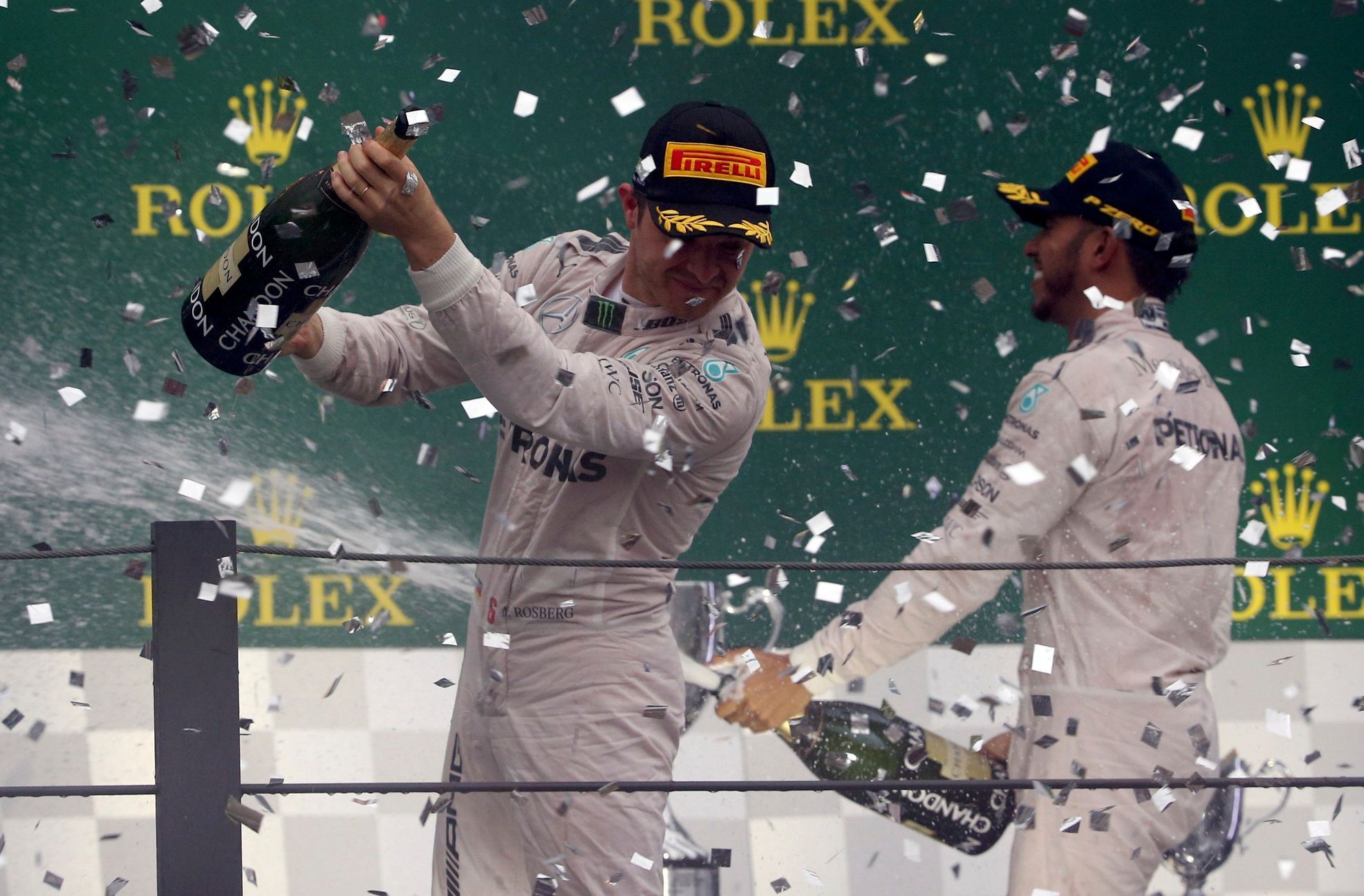 F1. VC Brazílie: Nico Rosberg a Lewis Hamilton, Mercedes