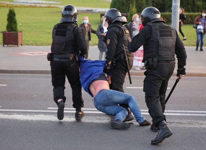 Protesty po inauguraci běloruského prezidenta Alexandra Lukašenka.