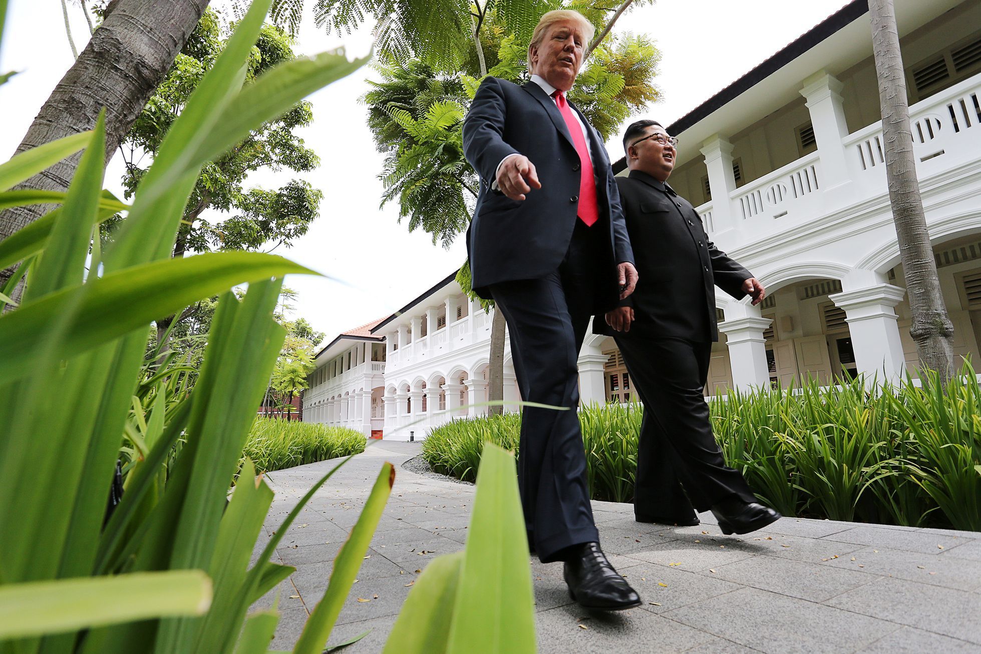 Foto / Summit Donalda Trumpa a Kim Čong-una / Reuters / 12.6. 2018 / 5 b