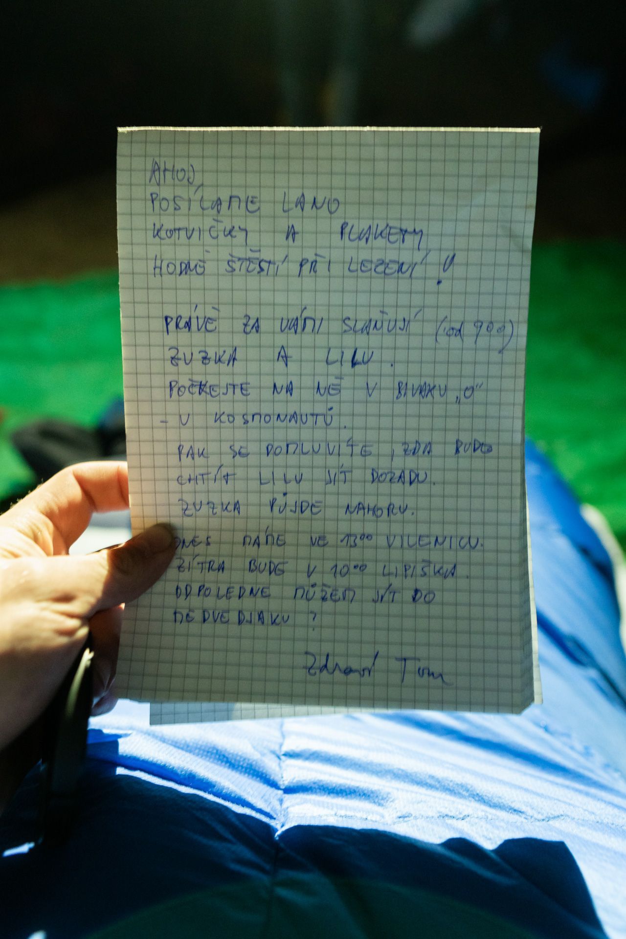 Petr Šimon Janíček: čeští speleologové zkoumají slovinskou jeskyni Kačna jama