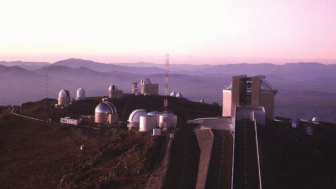Evropská jižní observatoř v Chile.