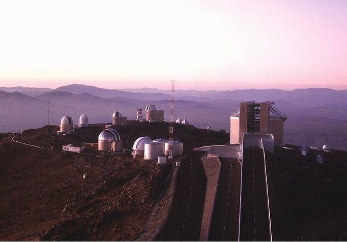 Evropská jižní observatoř v Chile.